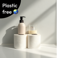 image of two rolls of bamboo toilet roll in a bathroom