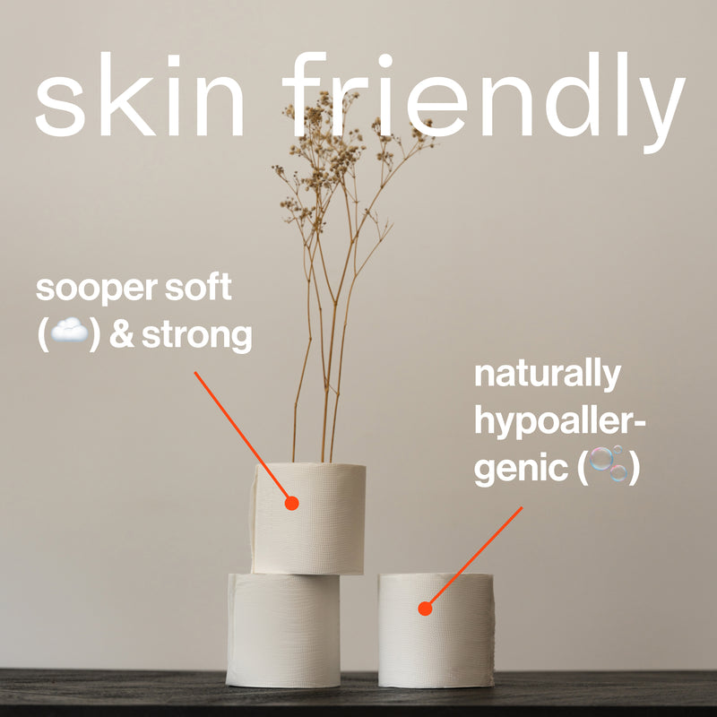 Skin-friendly bamboo toilet paper