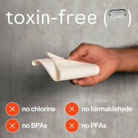 Toxin-free bamboo toilet roll